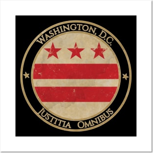 Vintage Washington DC USA United States of America American State Flag Posters and Art